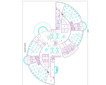 Descargue este plan de hotel de 5 estrellas de dimensión 75987sq.ft disponible en Autocad versión 2017.