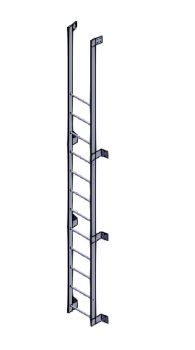 12ft Round Structure Ladder Solidworks model