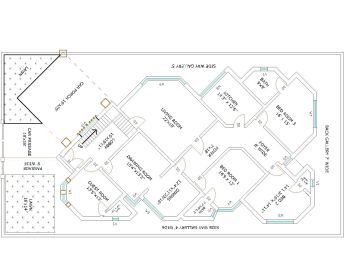 Téléchargez ce plan de maison d'habitation de dimension 54'x100 'disponible en version Autocad 2017.