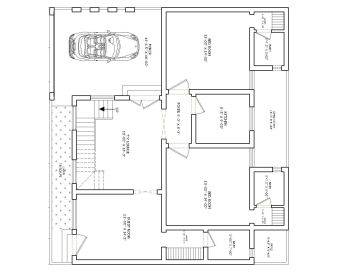 Scarica questo piano residenziale di dimensioni 43'x40 'disponibile nella versione 2017 di Autocad.