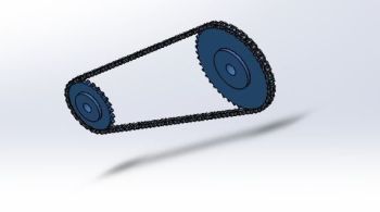 Chain Drive 3D Solidworks Model