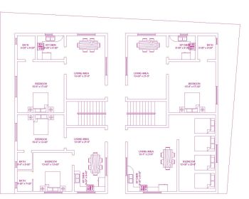 Download this APPARTMENT plan of dimension 4652sq.ft available in Autocad version 2017.