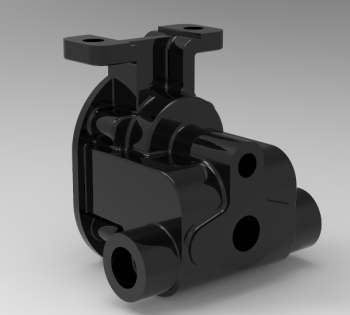 3D CAD Model of Pump Head Casing