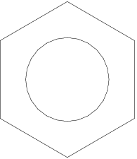 16mm Hexagon Head Bolt dwg Drawing