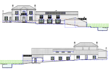 家と納屋の変換プロジェクトのDWG図面