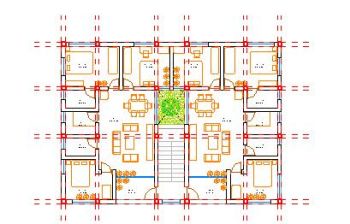 1765 sq ft apartment plan