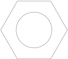 18.6mm Hexagon Head Bolt dwg Drawing