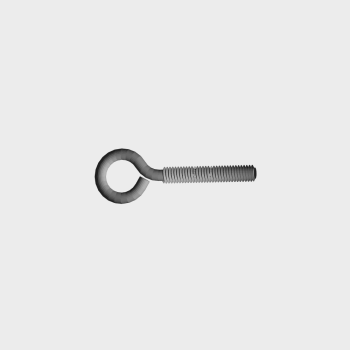 180mm Length Curved Bolt STL Drawing