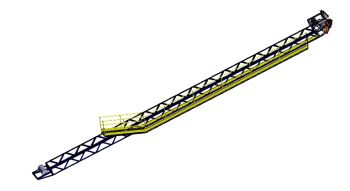 18inch Belt Conveyor Structure Solidworks model