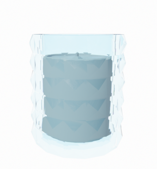 Candle in glass revit family