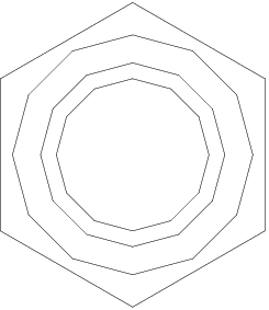 20.7mm Hexagon Head Bolt dwg Drawing