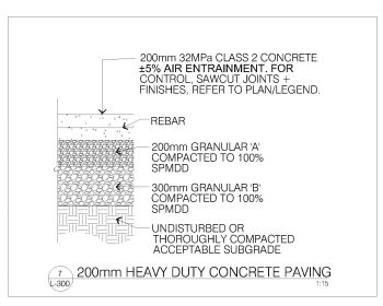 200mm Heavy Duty Concrete Paving .dwg