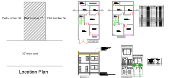 Complete House Design dwg drawing