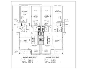 2 & 3 Bedroom Rental Duplex House US Style .dwg-4