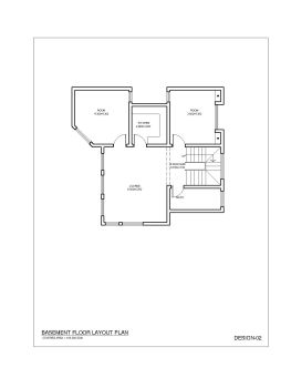 2BHK American Style House Design Basement Plan .dwg_2
