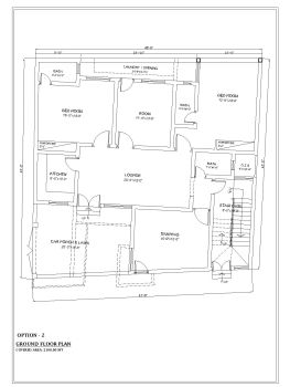 2 Bed House Design Ground Floor Plan .dwg_2