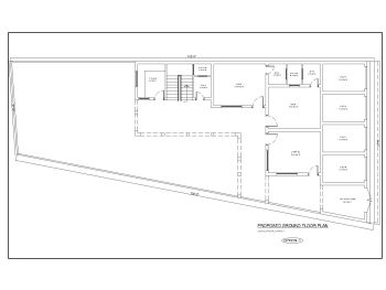 2 Bedroom House Attach Shops Design Ground Floor Plan  .dwg-1