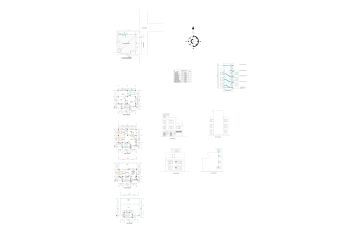 2d Floor Plan, elevation, section detail of residential building 