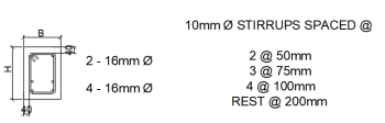 AutoCAD download 2,4-16mm Reinforcing Stirrups DWG Drawing
