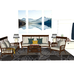 Living room design skp
