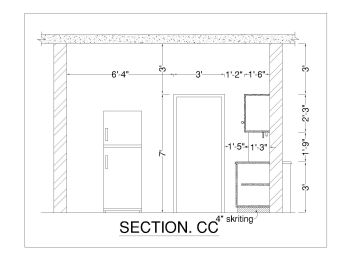 2nd Floor Kitchen Design Section .dwg_CC