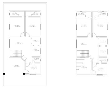 Scarica questo piano residenziale di dimensioni 42'x80 'disponibile nella versione 2017 di Autocad.