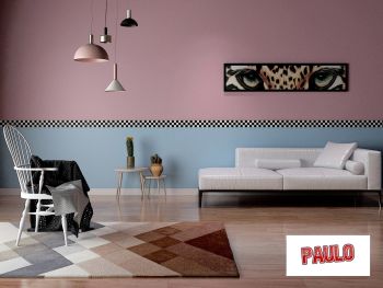 Living room design with bed and sofa 3ds max