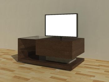 32 Inches TV Flat Stand Revit Family
