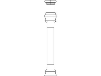 Traditional column in elevation view - 13.dwg