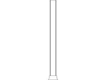AutoCAD drawing of a Traditional column in elevation view -14.