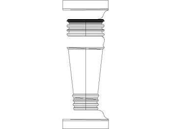 Traditional column_3D_4 .dwg drawing