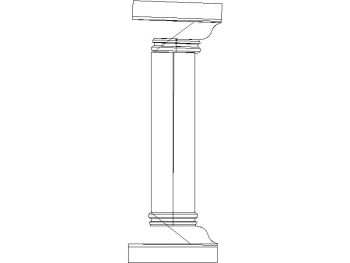Traditional column_3D_5 .dwg drawing