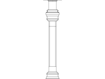 Traditional column_3D_8 .dwg drawing