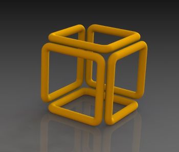 3D Pipe illusion sldprt Model
