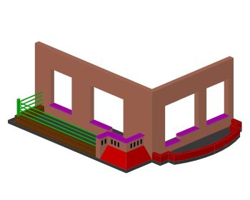 3D of Balconies & Parapet Walls .dwg_1