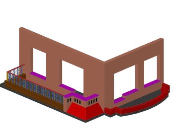3D of Balconies & Parapet Walls .dwg_2