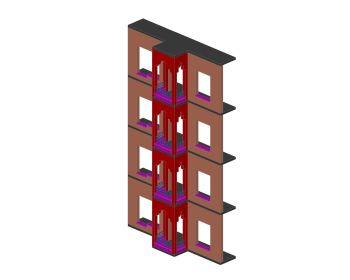 3D of Balconies & Parapet Walls .dwg_4