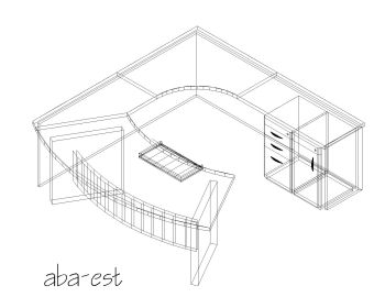 3D of Office Furniture & Cabinet .dwg_10