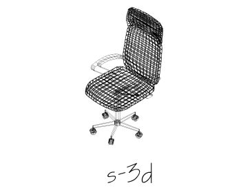 3D of Office Furniture & Cabinet .dwg_15