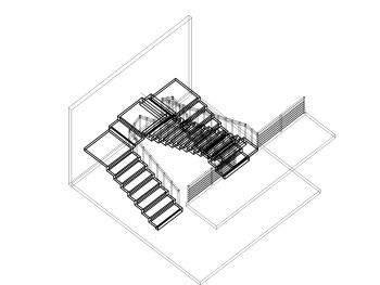 3D of Spiral Stairs Design .dwg_3