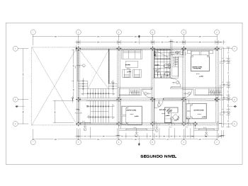 3 Level Family House Design First Floor Plan  .dwg