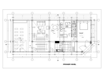 3 Level Family House Design Ground Floor Plan  .dwg