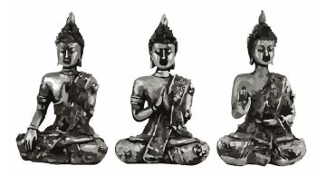 3 buddhas dwg drawing