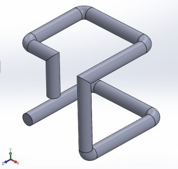 3D Pipe Solidworks part