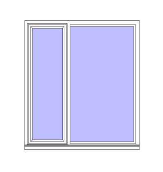 Double Variable Casement Window Revit Family