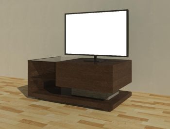 40 Inches TV Flat Stand Revit Family