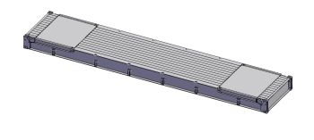 40ft Flat Rack Container Solidworks model