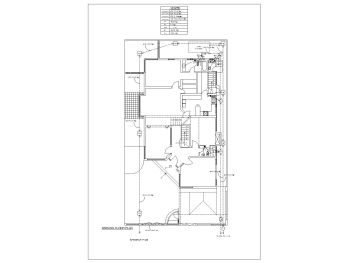 4BHK House Design with Car Porch Sewerage Plan .dwg