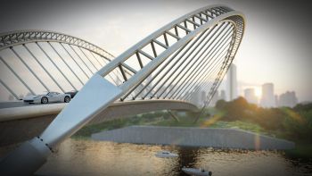 Pedestrian Bridge 3ds max model