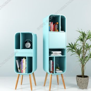 Light blue open cabinet 3ds max